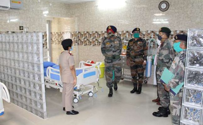 Corona positive patients get treatment in army hospital, Indian army ready to fight with corona