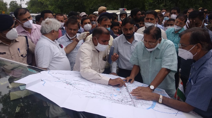 UDH Minister Shanti Dhariwal reached Kota inspects development works