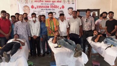 Bharatiya Janata Party, BJP Yuva Morcha, BJYM, BJYM workers donated 58 units blood, blood donation camp in Kota, Kota News, TIS Media, Latest News Kota, Hindi News Kota