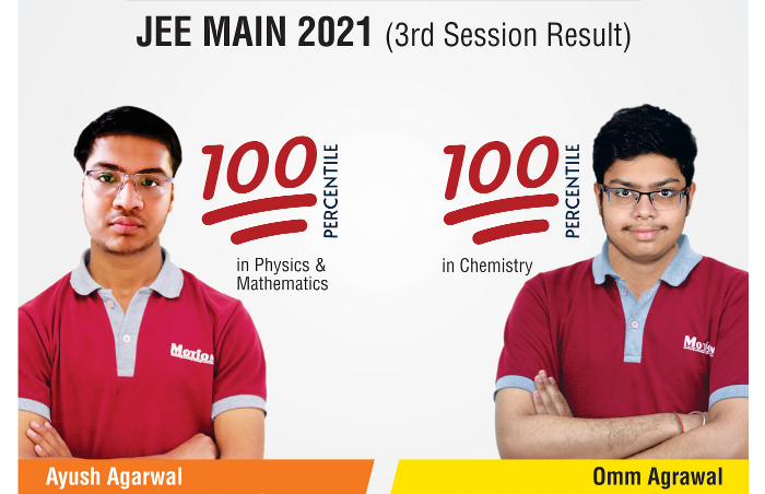 Motion 2 students scored 100 out of 100 in Physics and Maths