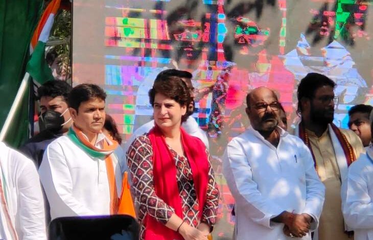 up congress, priyanka gandhi, pratigya yatra, barabanki, Varanasi, saharanpur, TIS Media, UP Election 2022, uttar pradesh assembly election 2022