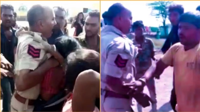 Beat Up Policeman In Bundi