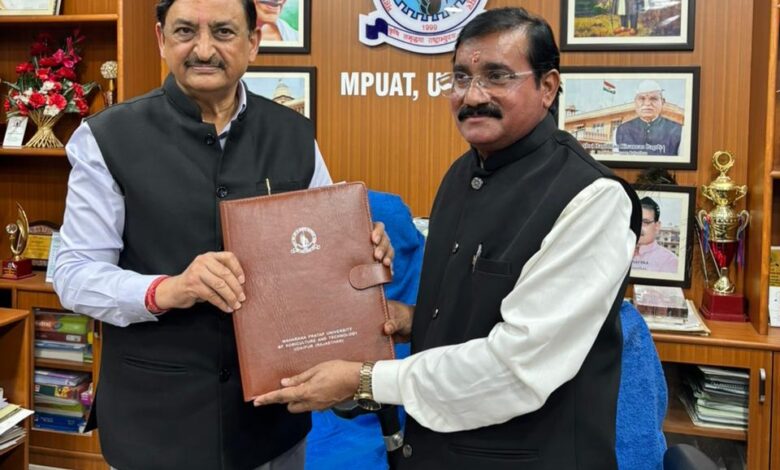 Prof. BL Verma takes charge as MPUAT Vice Chancellor